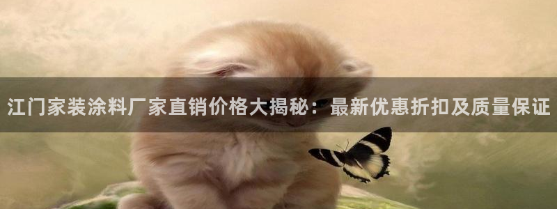 和记平台注册：江门家装涂料厂家直销价格大揭秘：最新优惠折扣及质量保证