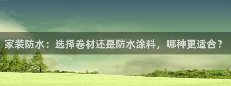 和记平台登陆：家装防水：选择卷材还是防水涂料，哪种更适合？