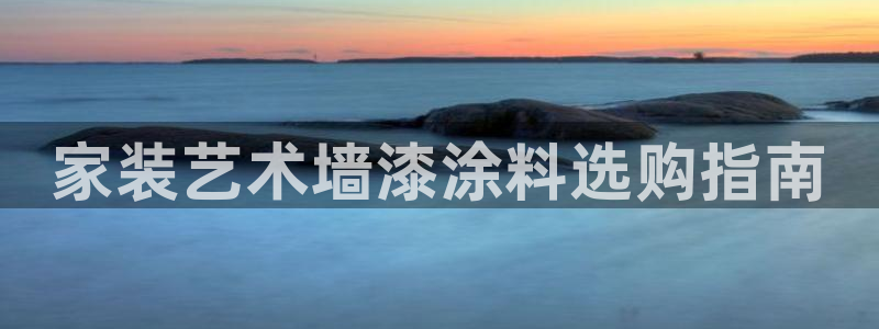 和记国际听：家装艺术墙漆涂料选购指南