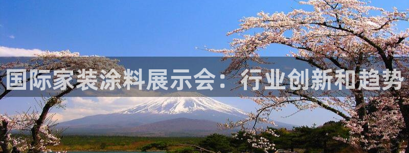 和记平台官网：国际家装涂料展示会：行业创新和趋势